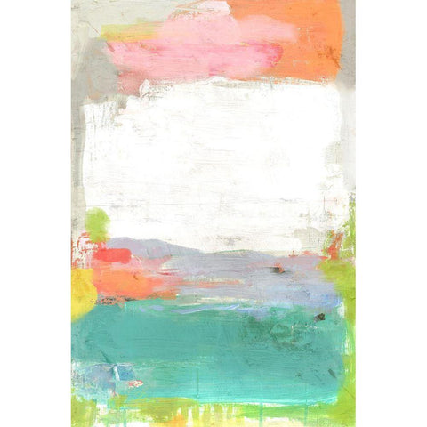 Lagoon White Modern Wood Framed Art Print by Nicoll, Suzanne