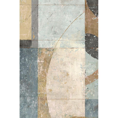 Complementary Angles 1 Black Modern Wood Framed Art Print with Double Matting by Nicoll, Suzanne