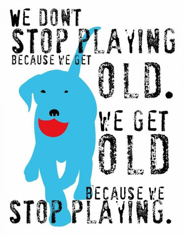 Dont Stop Playing Black Ornate Wood Framed Art Print with Double Matting by Oliphant, Ginger