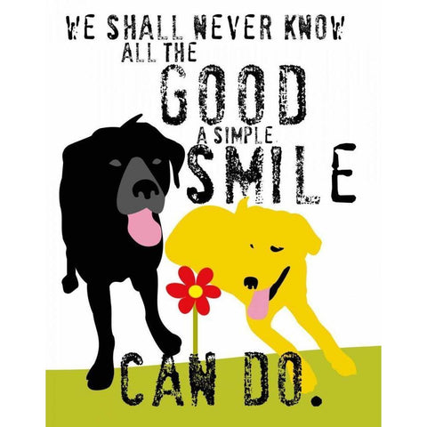 The Good a Simple Smile Can Do Gold Ornate Wood Framed Art Print with Double Matting by Oliphant, Ginger