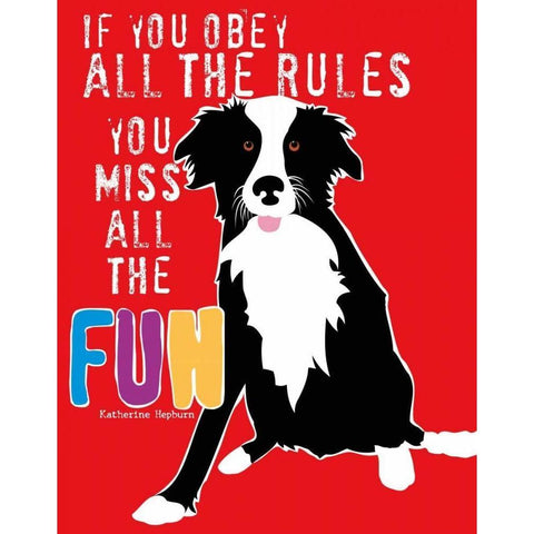 Fun White Modern Wood Framed Art Print by Oliphant, Ginger