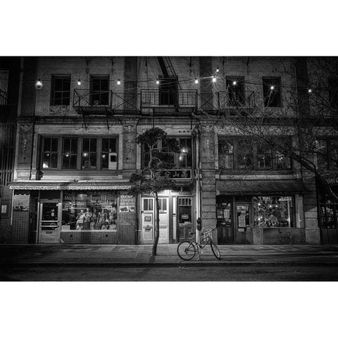Chinatown (Victoria) White Modern Wood Framed Art Print by Oldford, Tim