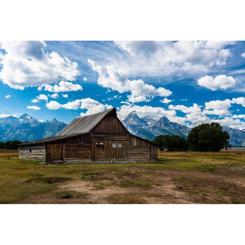 Grand Teton Barn I Black Modern Wood Framed Art Print by Oldford, Tim