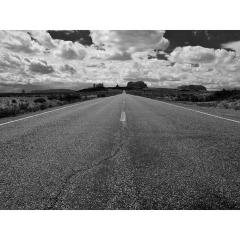 Monument Valley Road Gold Ornate Wood Framed Art Print with Double Matting by Oldford, Tim