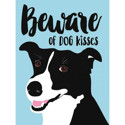 Beware of Dog Kisses Gold Ornate Wood Framed Art Print with Double Matting by Oliphant, Ginger