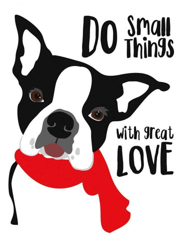 Do Small Things with Great Love Black Ornate Wood Framed Art Print with Double Matting by Oliphant, Ginger