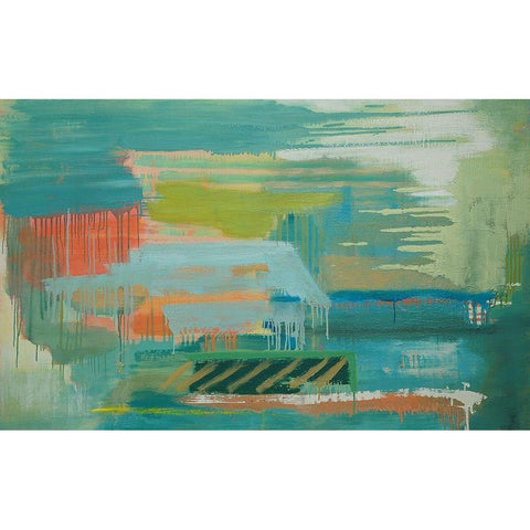 Drift Away VI Black Modern Wood Framed Art Print by ONeill, Carolyn