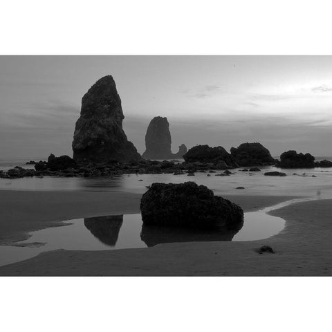 Monoliths Gold Ornate Wood Framed Art Print with Double Matting by Oldford, Tim