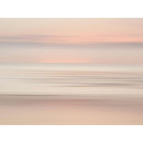 Oceanscape 3 Gold Ornate Wood Framed Art Print with Double Matting by Okula, Carina