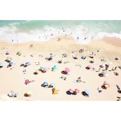 Seaside 1 Black Modern Wood Framed Art Print with Double Matting by Okula, Carina