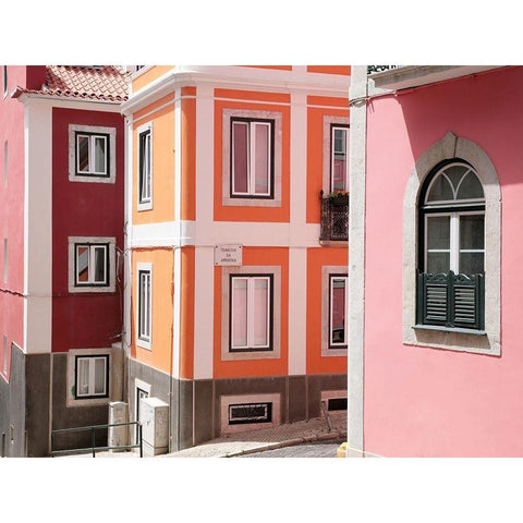 Colours of Europe No. 1 Black Modern Wood Framed Art Print with Double Matting by Okula, Carina