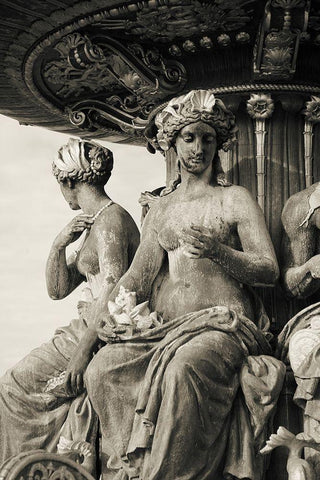 Paris No. 3 White Modern Wood Framed Art Print with Double Matting by Okula, Carina