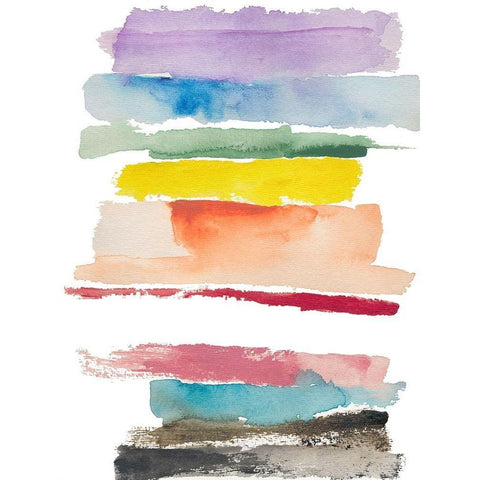 Inclusion White Modern Wood Framed Art Print by Oppenheimer, Michelle