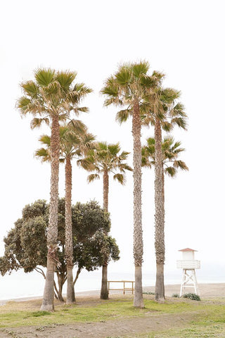 Mediterranean Mirage White Modern Wood Framed Art Print with Double Matting by Okula, Carina