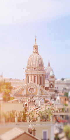 Roman Glow White Modern Wood Framed Art Print with Double Matting by Okula, Carina