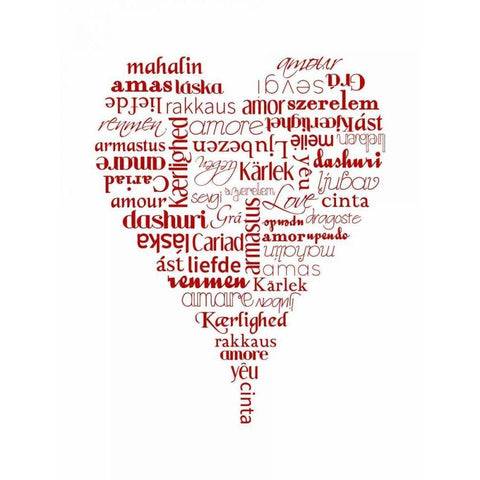 Translation of Love Black Modern Wood Framed Art Print by Proctor, Tenisha