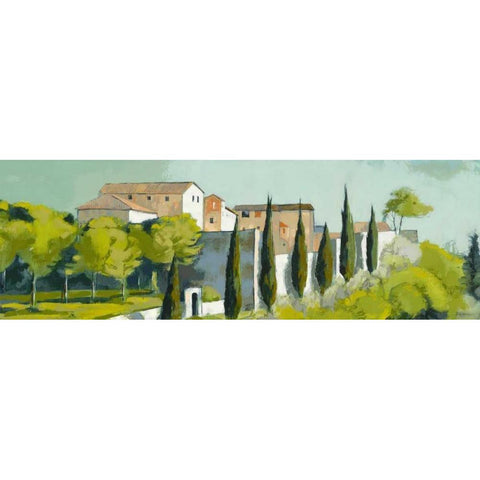 Monastero 14 Gold Ornate Wood Framed Art Print with Double Matting by Parsons, Jane Henry