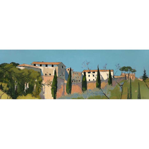 Monastero di San Girolamo Black Modern Wood Framed Art Print with Double Matting by Parsons, Jane Henry