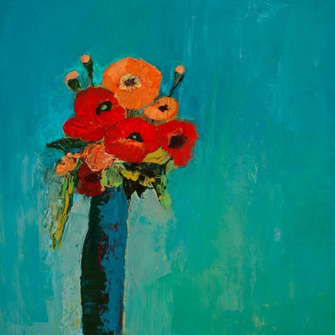 Immortal Influence White Modern Wood Framed Art Print with Double Matting by Pristas, Tracy Lynn