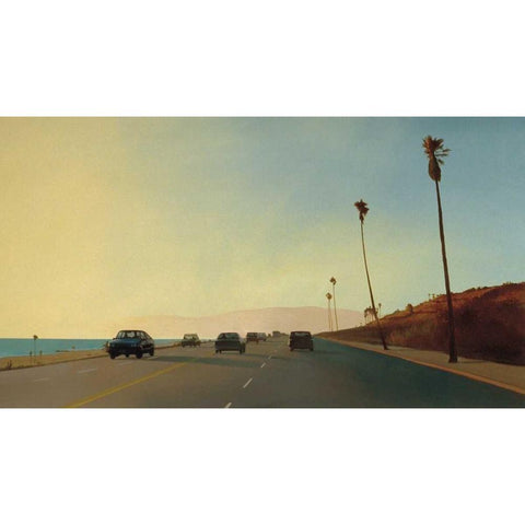 California Road Chronicles - 16 White Modern Wood Framed Art Print by Penezic, Relja