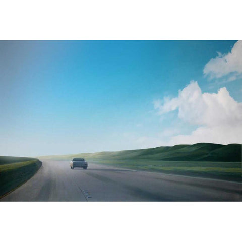 California Road Chronicles - 38 Gold Ornate Wood Framed Art Print with Double Matting by Penezic, Relja