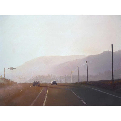 California Road Chronicles - 61 White Modern Wood Framed Art Print by Penezic, Relja