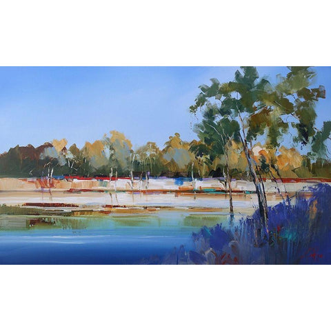 Late Night, The Murray 2 Gold Ornate Wood Framed Art Print with Double Matting by Penny, Craig Trewin