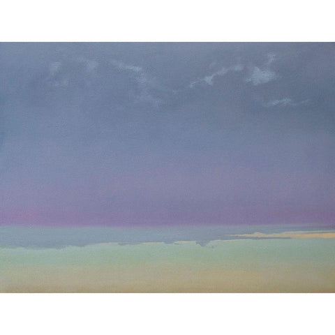 Twilight at Hill Country White Modern Wood Framed Art Print by Pannell, Cap