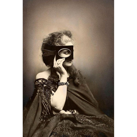 Scherzo di Follia-1863-1866 White Modern Wood Framed Art Print by Pierson, Pierre-Louis