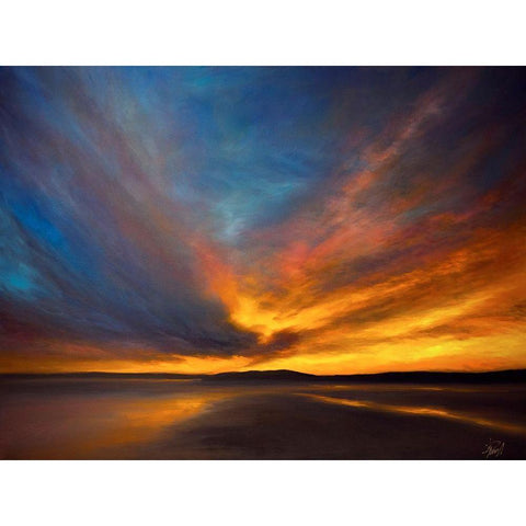 Island Silhouette Black Modern Wood Framed Art Print by Parent, Joanne