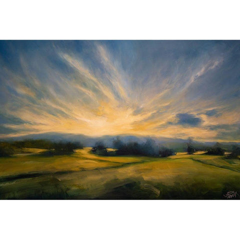 Maine Morning Black Modern Wood Framed Art Print with Double Matting by Parent, Joanne