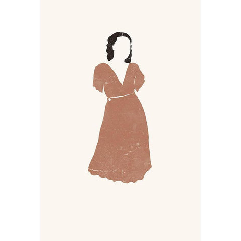 Sienna Summer No. 2 Black Modern Wood Framed Art Print by Pont, Yuyu