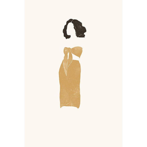 Amber Summer White Modern Wood Framed Art Print by Pont, Yuyu