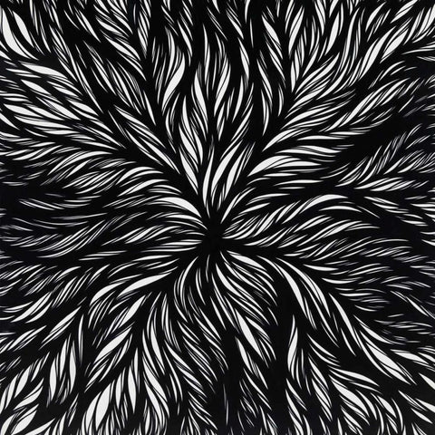 Dissolution Black Modern Wood Framed Art Print by Phelps, Nathan Richard