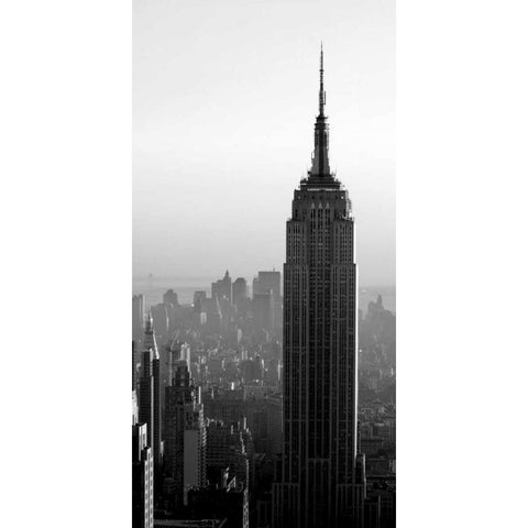 Empire State Gold Ornate Wood Framed Art Print with Double Matting by PhotoINC Studio