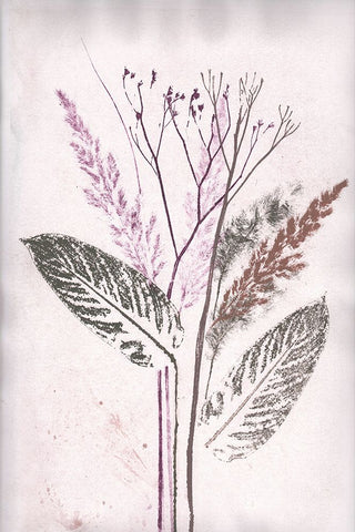 Bouquet 3 White Modern Wood Framed Art Print with Double Matting by Folcarelli, Pernille