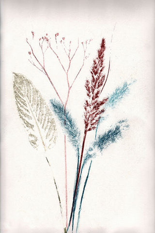 Bouquet 4 Black Ornate Wood Framed Art Print with Double Matting by Folcarelli, Pernille