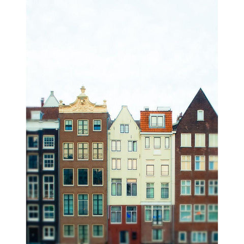 Amsterdam Morning No. 1 Gold Ornate Wood Framed Art Print with Double Matting by Quintero, Sonja