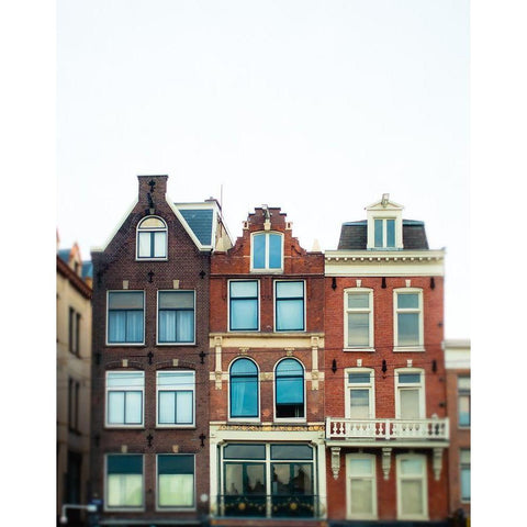 Amsterdam Morning No. 2 Black Modern Wood Framed Art Print by Quintero, Sonja
