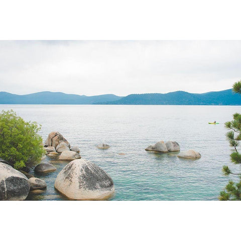 Sand Harbor Afternoon No. 1 Gold Ornate Wood Framed Art Print with Double Matting by Quintero, Sonja