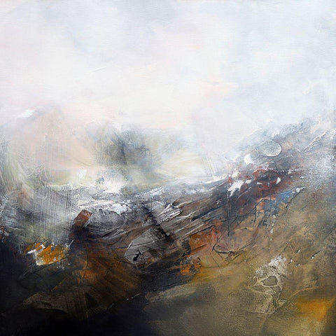 Snow Time Black Ornate Wood Framed Art Print with Double Matting by Quinzin, Marianne