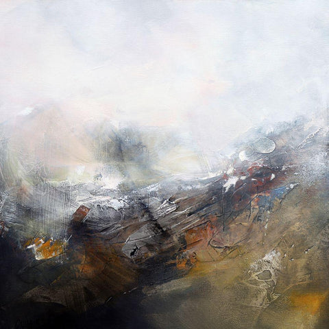 Snow Time Gold Ornate Wood Framed Art Print with Double Matting by Quinzin, Marianne