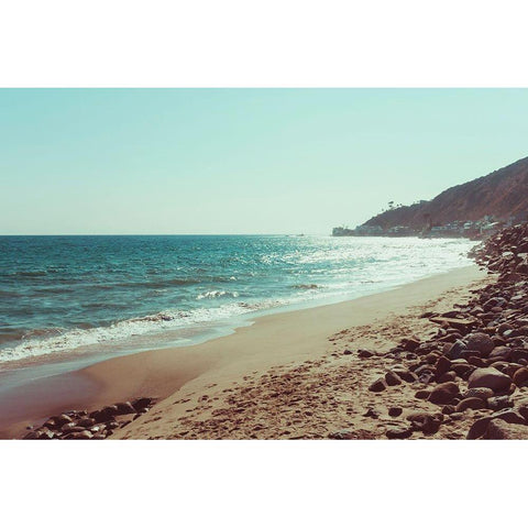 Santa Monica Beach Vibes No. 1 Gold Ornate Wood Framed Art Print with Double Matting by Quintero, Sonja