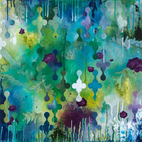 Seafoam Storm Two Black Modern Wood Framed Art Print by Robinson, Heather Noel