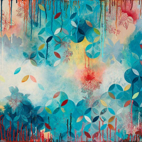 Tranquil Eden 1 Black Modern Wood Framed Art Print by Robinson, Heather Noel