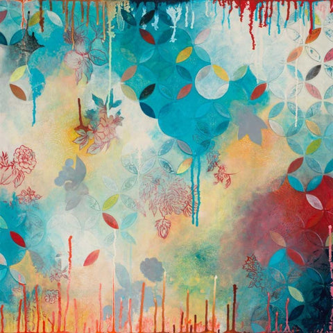 Tranquil Eden 4 Black Modern Wood Framed Art Print by Robinson, Heather Noel