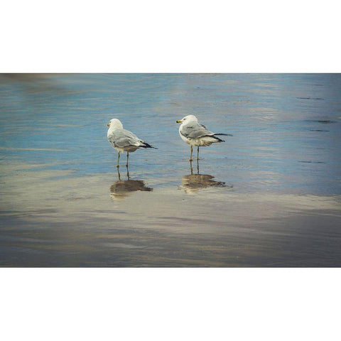 Silent They Wait Gold Ornate Wood Framed Art Print with Double Matting by Rogers, Eunika