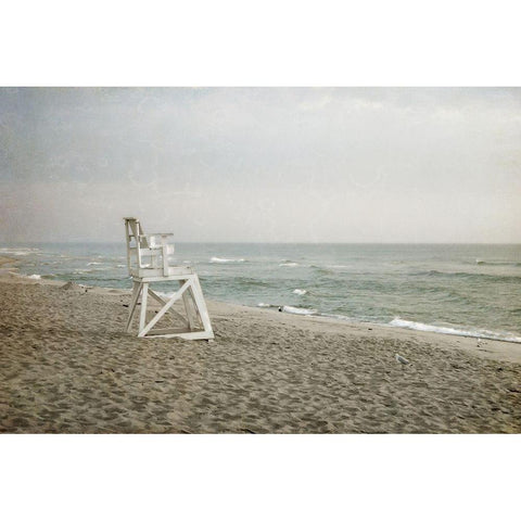Lifeguard Chair at Dawn Gold Ornate Wood Framed Art Print with Double Matting by Ryan, Brooke T.