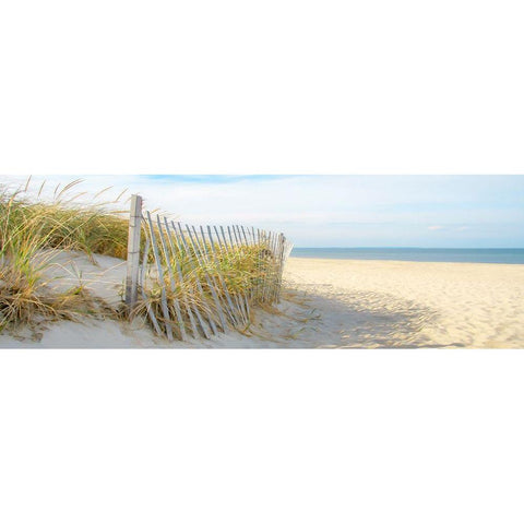 Sandy Neck (panorama) Black Modern Wood Framed Art Print with Double Matting by Ryan, Brooke T.