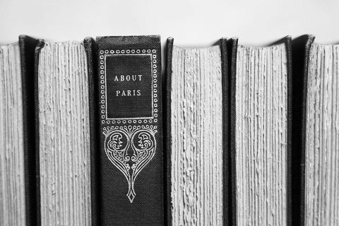 About Paris Black Ornate Wood Framed Art Print with Double Matting by Ryan, Brooke T.